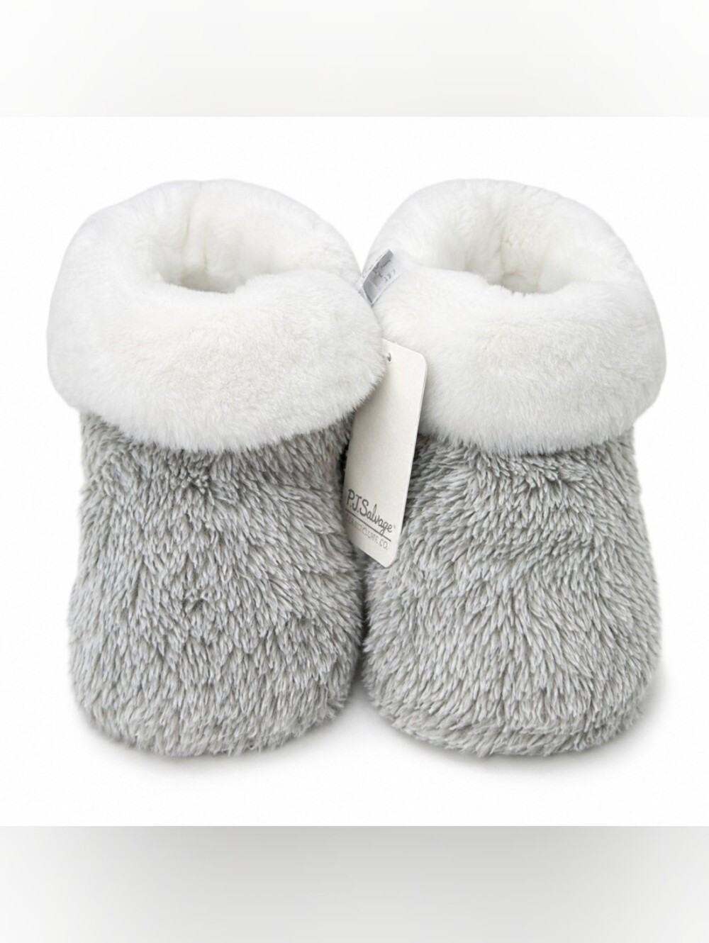 PJ Salvage Cozy Faux Fur Cuff Slippers Sz S 5/6